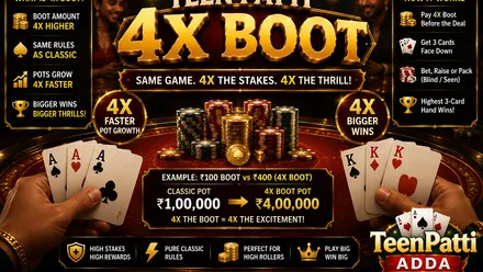 Teen Patti 4X Boot — The High-Stake Boot Variant (2026)