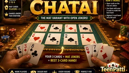 तीन पत्ती Chatai — Open-Joker Mat Variant (2026)