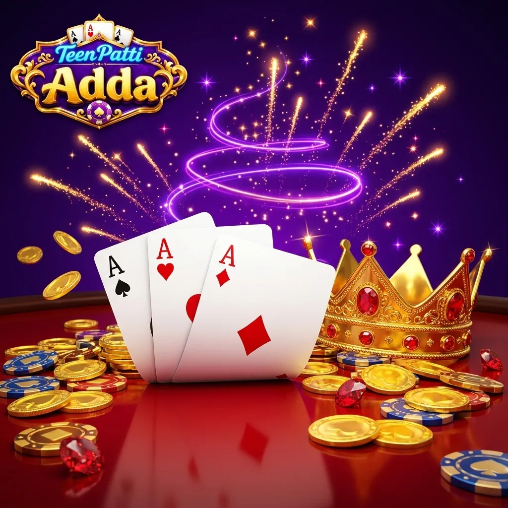 Three Ace cards (♠, ♥, ♦) fanned on a dark velvet table surface, gold-edged backs visible behind.