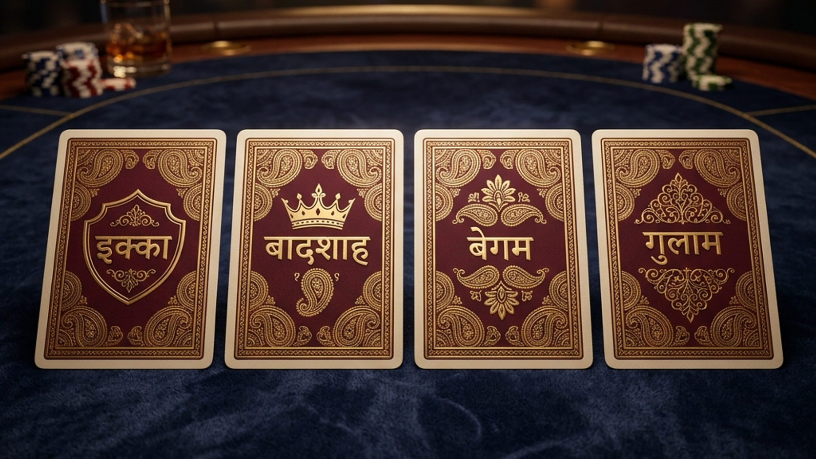 Bilingual Teen Patti Card Glossary Map